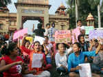 Protest at Banaras Hindu University