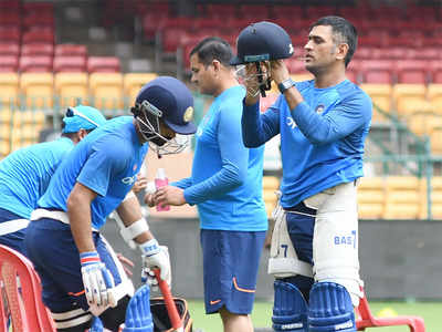 Team India training session curtailed due to rain
