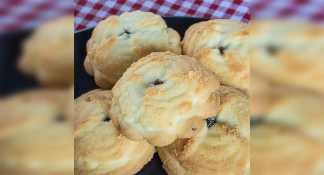 Olive Biscuits Recipe: How to Make Olive Biscuits Recipe | Homemade Olive Biscuits Recipe