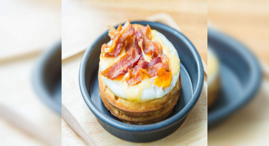 Bacon Waffles Recipe: How to Make Bacon Waffles Recipe | Homemade Bacon Waffles Recipe