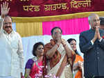 Ram Nath Kovind with his wife and Vice President V Naidu