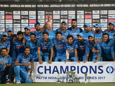 5th ODI: India beat Australia to win series 4-1, regain No.1 ranking
