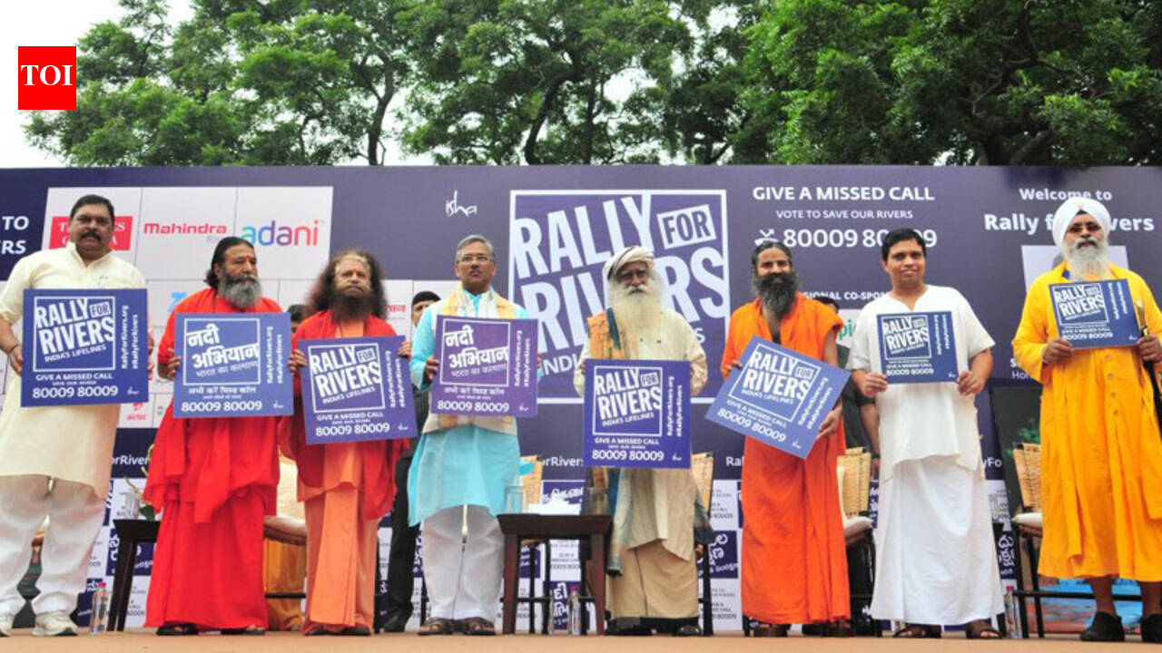 'Rally for rivers' campaign reaches Haridwar, Uttrakhand CM extends support