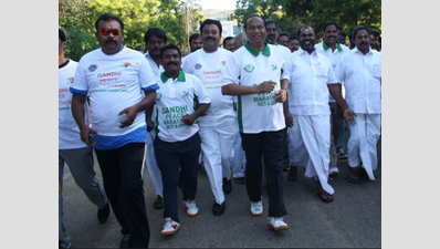 Gandhi Jayanti: Madurai Kamaraj University conducts peace run