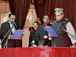 ​ Chief Justice of the Patna High Court, Justice Rajendra Menon administering the oath