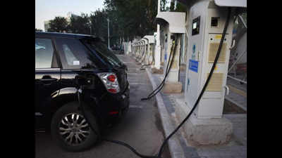 New Moti Bagh gets first e-vehicle charging station, more of these soon