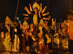 Durga puja celebrations in the city