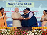Narendra Modi meeting Union Minister Nitin Gadkari a
