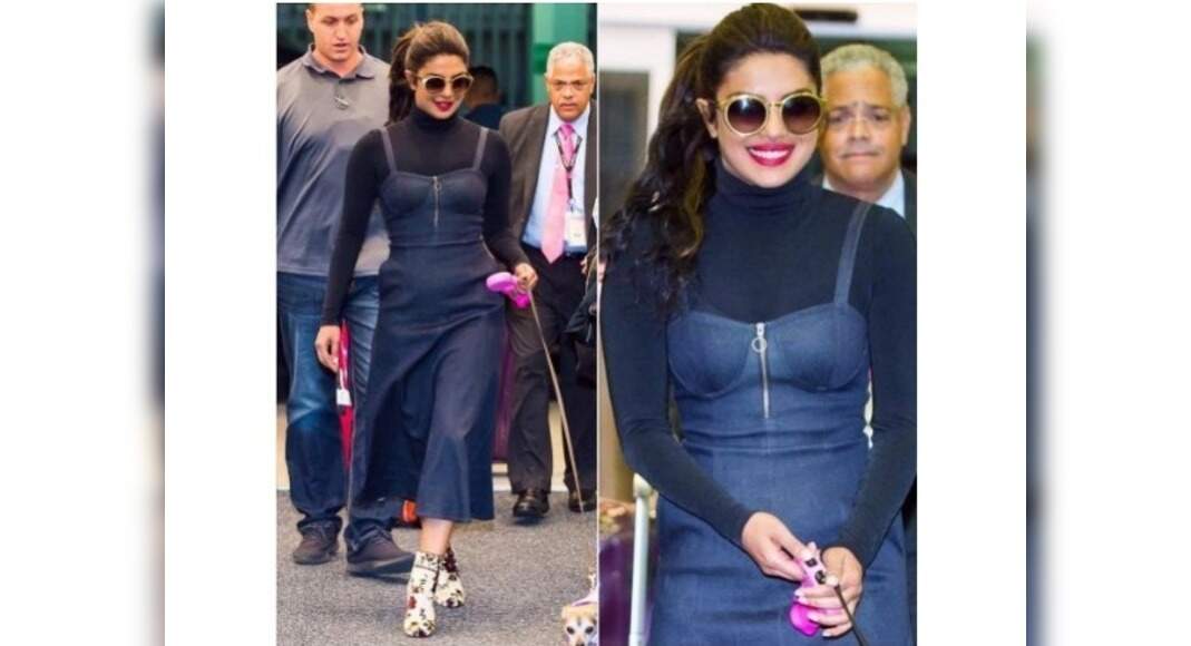 Priyanka Chopra denim dress: You'll never guess how Priyanka Chopra layered her denim dress