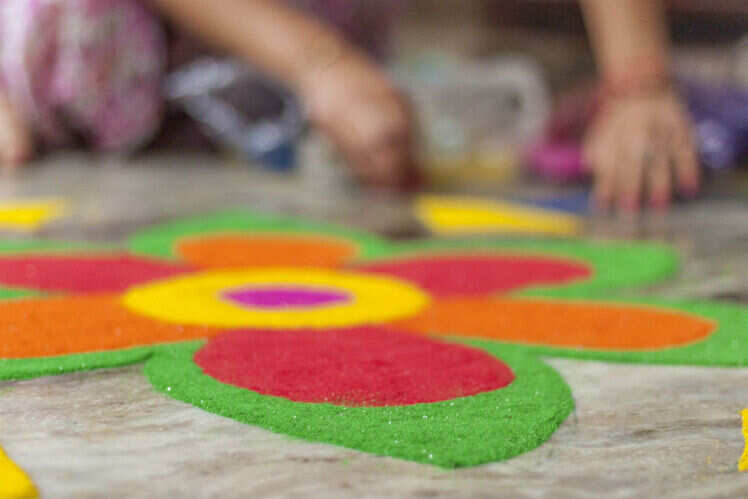 ​ Diwali rangolis to start the festivities