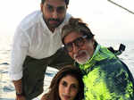 Amitabh Bachchan, Shweta Nanda, Abhishek Bachchan