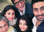 Amitabh Bachchan, Shweta Nanda, Jaya Bachchan, Abhishek Bachchan, Aishwarya Rai Bachchan
