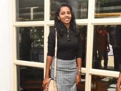Eneya looked pretty at the Audi A5 Brat Pack launch at Crowne Plaza in Chennai