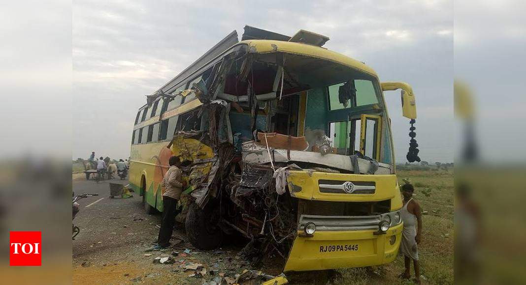 Road Accident: One killed, 12 injured in bus-truck collision in Madhya ...