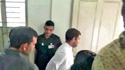 Rahul’s pic near ladies washroom goes viral, Cong says it’s BJP mischief