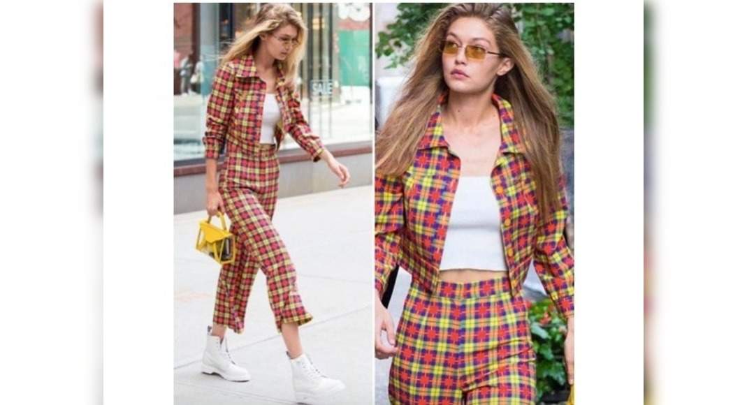 plaid co ord set