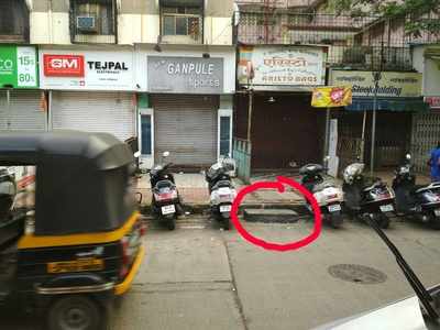 Illegal construction by shopkeepers