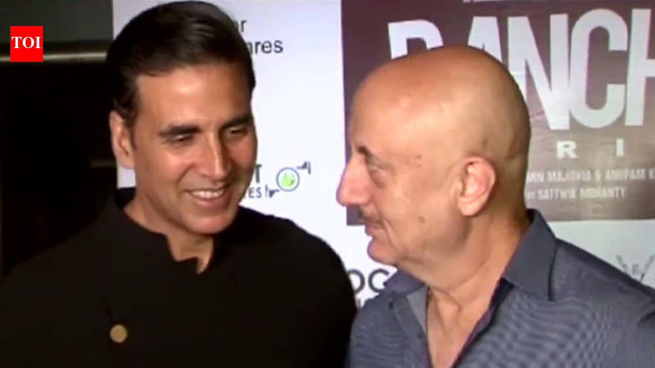 Akshay Kumar attends a special screening of Anupam Kher's 'Ranchi Diaries'