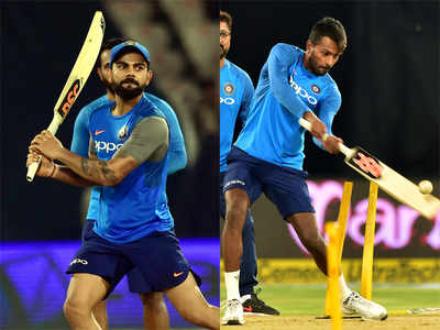 Virat Kohli, MS Dhoni, Hardik Pandya have fun batting left-handed