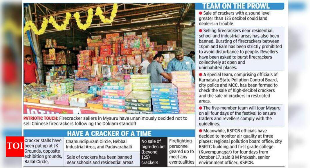 It’s sale of only ‘made in India’ crackers Mysuru News Times of India