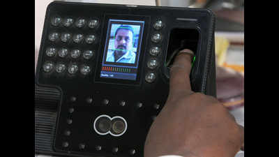 Sticker in biometric devices to help prevent infections