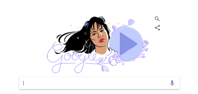 Google Doodle celebrates the life and career of Tejano singer Selena Quintanilla