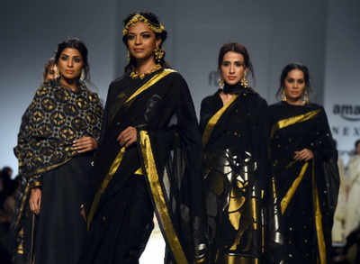 Madhu Jain celebrates three textiles at AIFW 17
