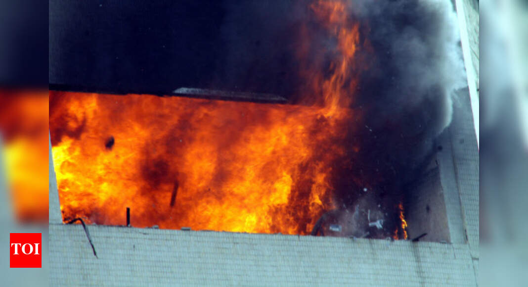 Fire In Jeevan Sudha Building Fire Ravages Three Floors On A Highrise In Central Kolkata Kolkata News Times Of India
