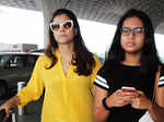 Kajol snapped with her daughter Nysa