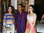 Chunky Pandey with Bhavana Pandey and Ananya Pandey
