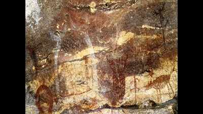 Prehistoric rock paintings similar to Utah Canyon discovered in Telangana