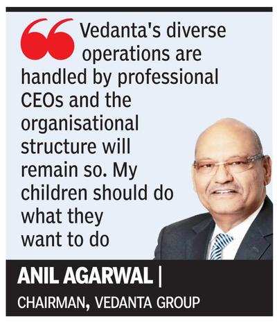 ‘Not giving Vedanta reins to kids’