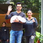 First look: Esha Deol and husband Bharat Takhtani pose with their newborn daughter