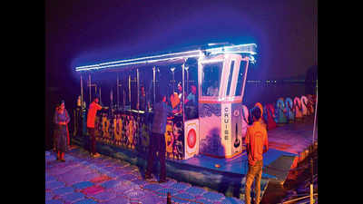 Night-boating on solar-powered cruise at Sukhna, a step to towards greener city