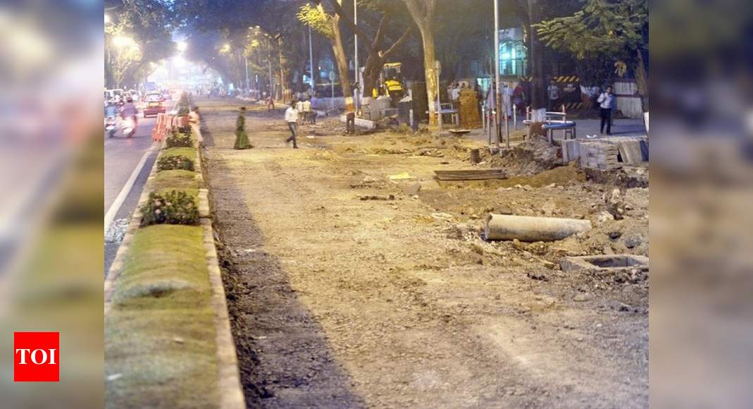 Road repair follows minister promise Gurgaon News - Times of India