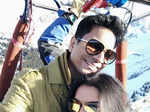 Asin and husband Rahul Sharma's candid photo