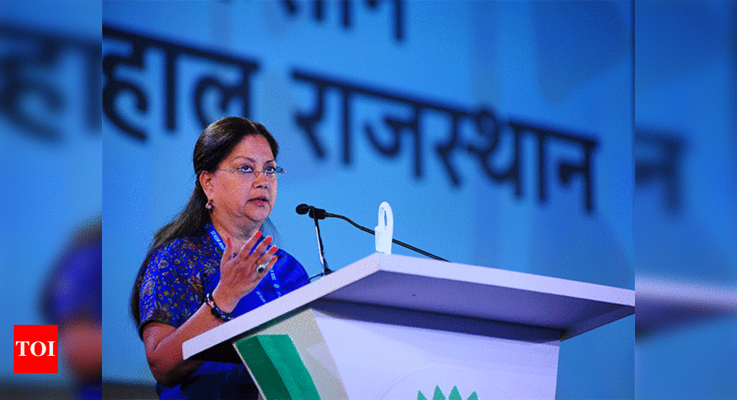 Vasundhara Raje Vasundhara Raje Govt Blinks Puts Gag Bill In Cold Storage India News Times 