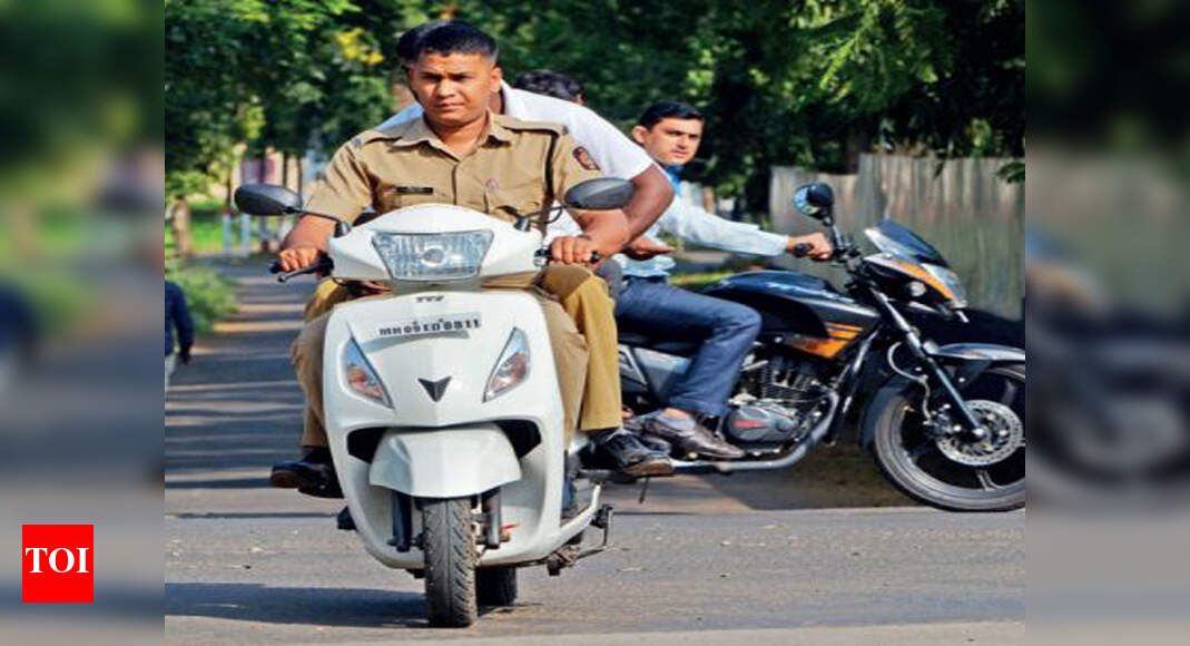 19 cops fined for not wearing helmet Kolhapur News Times of India
