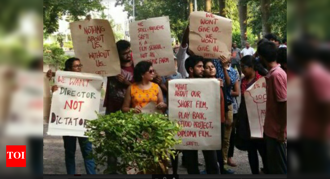 Hunger Strike 7 SRFTI students go on relay hunger strike Kolkata