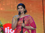 Chinmayi speaks during the 62nd Jio Filmfare Awards (Marathi)
