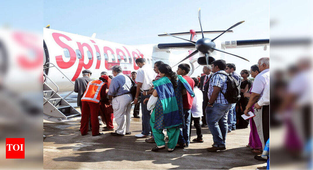 SpiceJet: SpiceJet working on planes that don't need runways - Times of ...