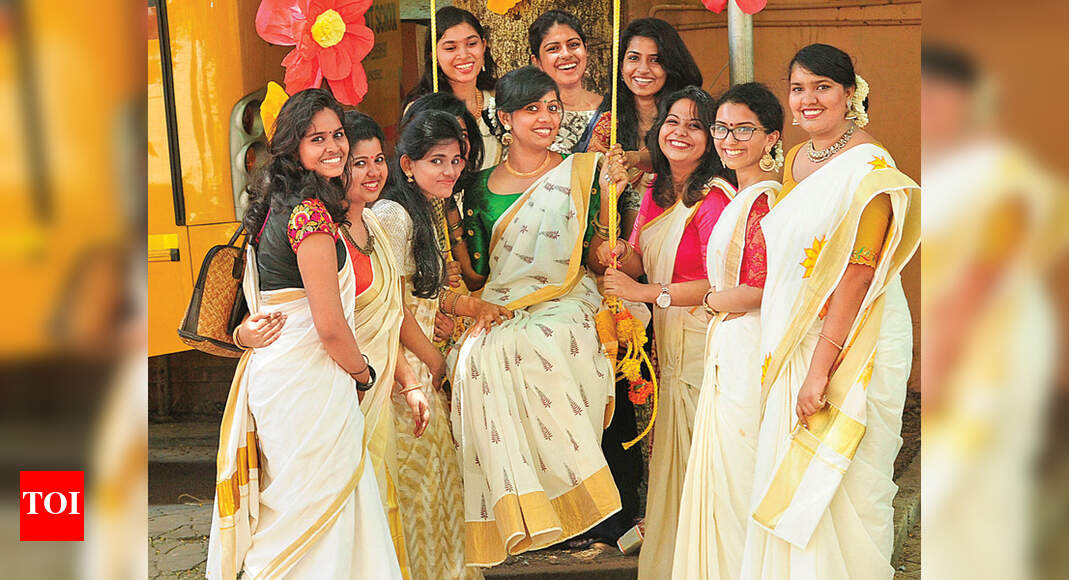 Kerala Piravi 2017: Old is gold, cream n' gold | Kochi News - Times of India