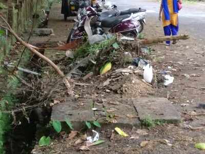 Uncleared garbage - Times of India