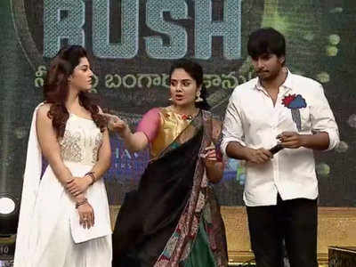 'C/o Surya' stars Mehreen Pirzada and Sundeep Kishan visit Sreemukhi and ex-Bigg Boss contestants on 'Gold Rush'