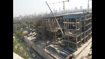 Construction work resumes at drive-in theatre, Bandra-Kulra Complex