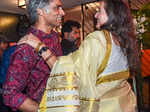 Makarand Deshpande and Sanjana Kapoor
