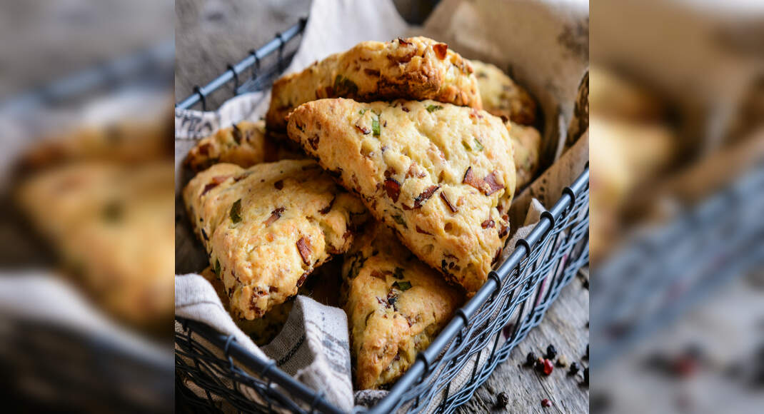 Cheddar Jalapeno Bacon Biscuits Recipe: How to Make Cheddar Jalapeno Bacon Biscuits Recipe | Homemad