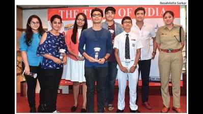 Budding scribes' brush with journalism at newsmakers' meet