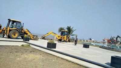 Beachfront of hotels, 150 shacks razed on Daman’s Devka beach