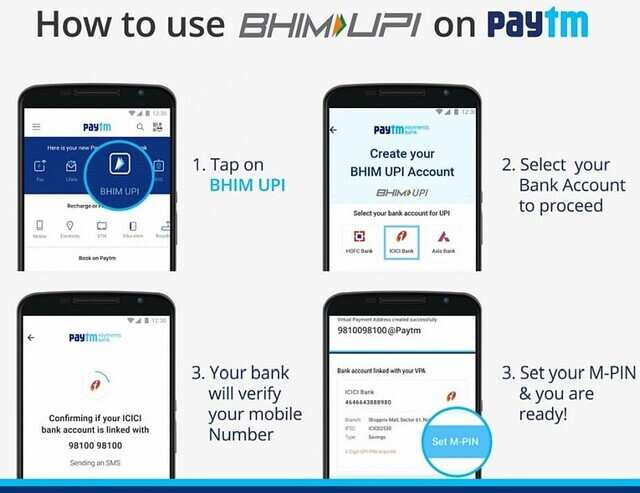 Bhim Upi How To Use Bhim Upi Payment Feature In Paytm App Gadgets Now - how to use bhim upi payment feature in paytm app